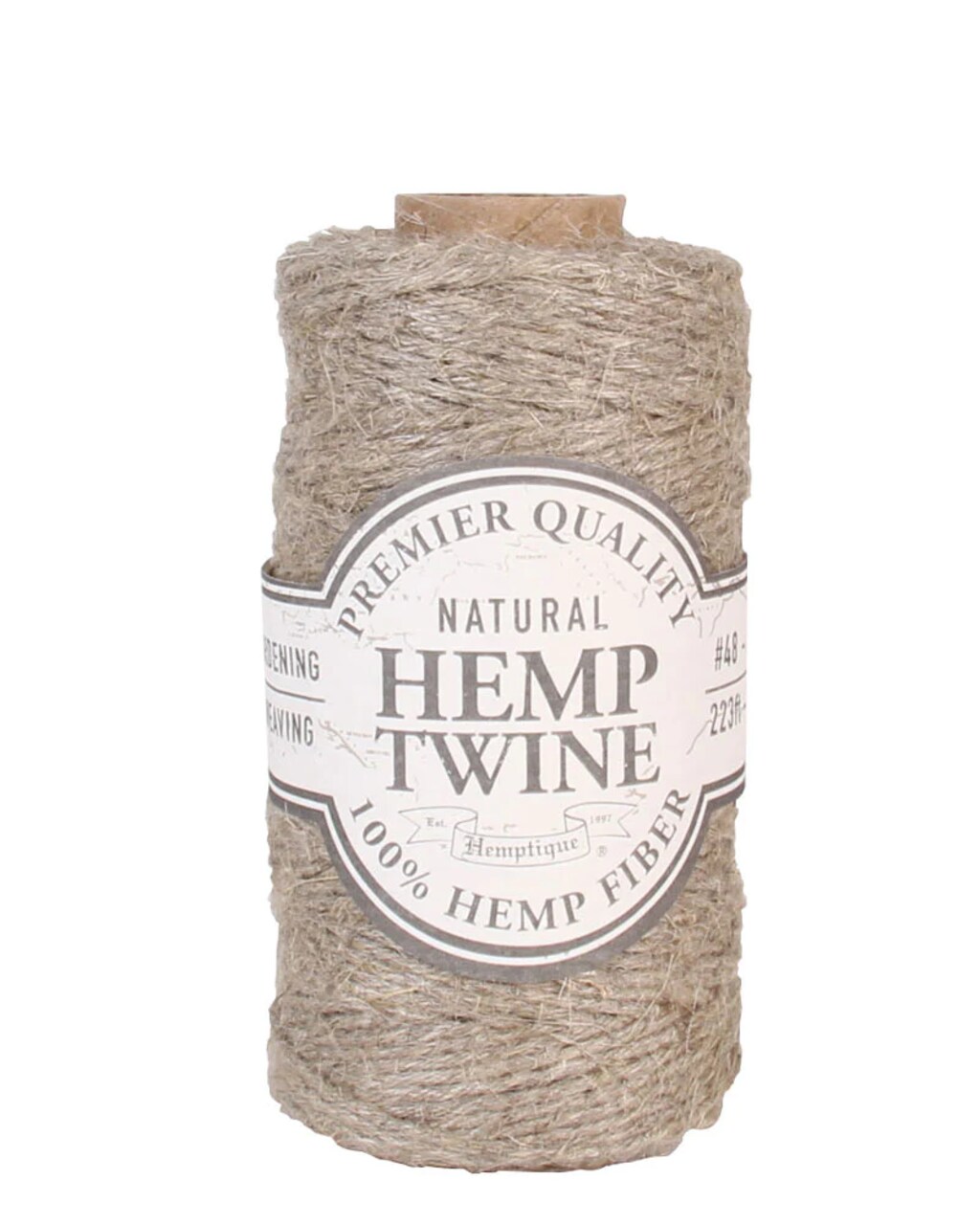 Hemptique 1.8mm #48 Hemp Cord Spools Jewelry Bracelet Making Crafting Scrapbooking Bookbinding Mixed Media Crocheting Macrame Gift Wrapping Outdoor Gardening